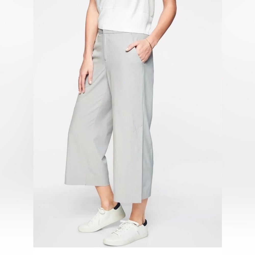 Athleta Tribeca wide leg cropped pant